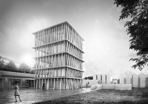 Erster Preis zum Wettbewerb Bauhaus-Archiv: Staab Architekten GmbH, Berlin, Perspektive 2018